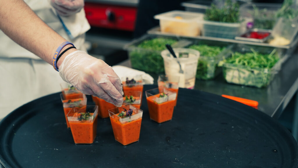 Appetizers Being Prepared